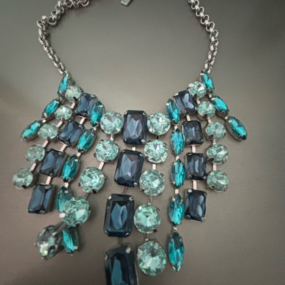 INC International Concepts Teal and Navy Necklace